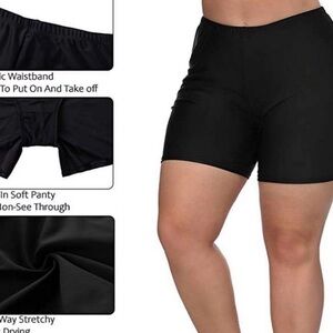 Black Women's Swim Shorts Size 2x